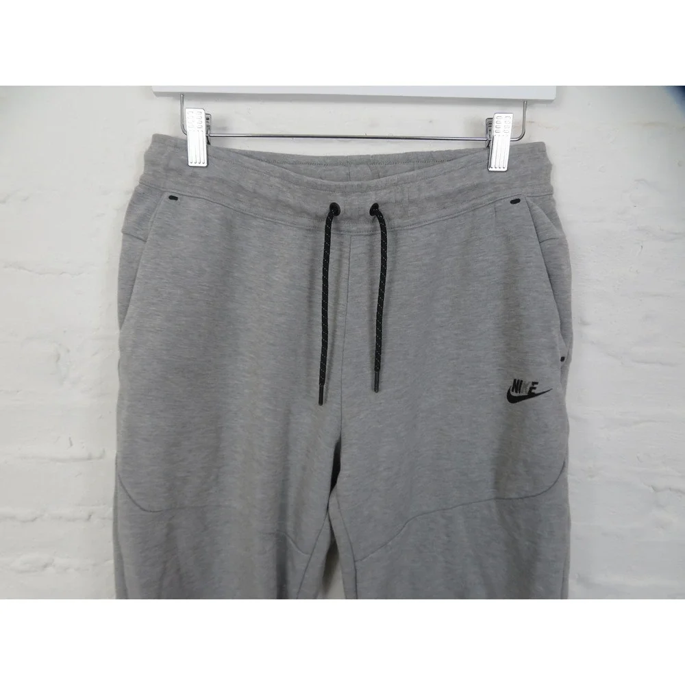 Nike Fleece Jogger Sweatpants Mens Medium Gray Zip Pocket CU4495-063 Athletic